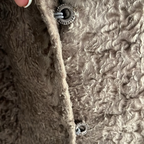 Vintage Brown Persian Lamb Jacket With Mink Collar Cuffs - Picture 8 of 16